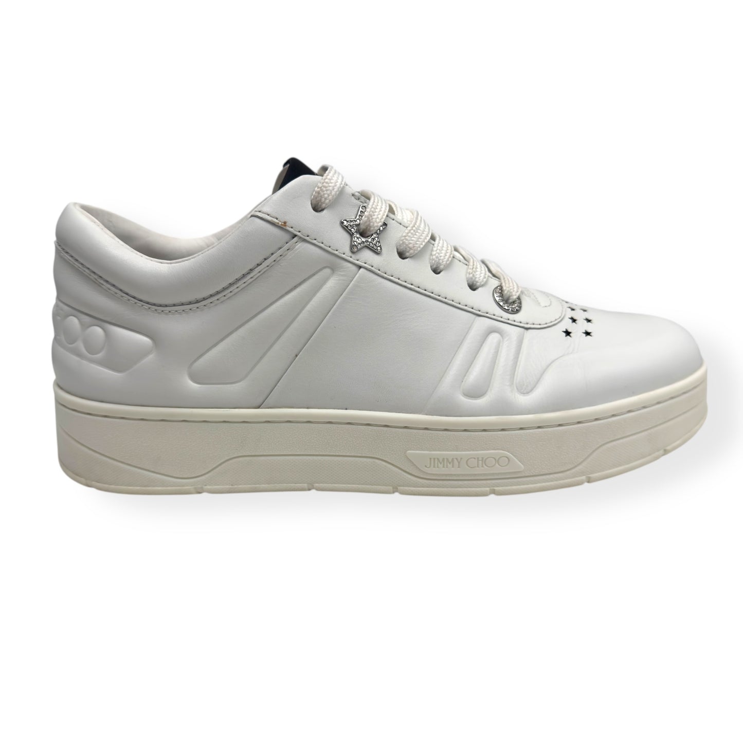 JIMMY CHOO HAWAII SNEAKER WHITE 38 / UK5