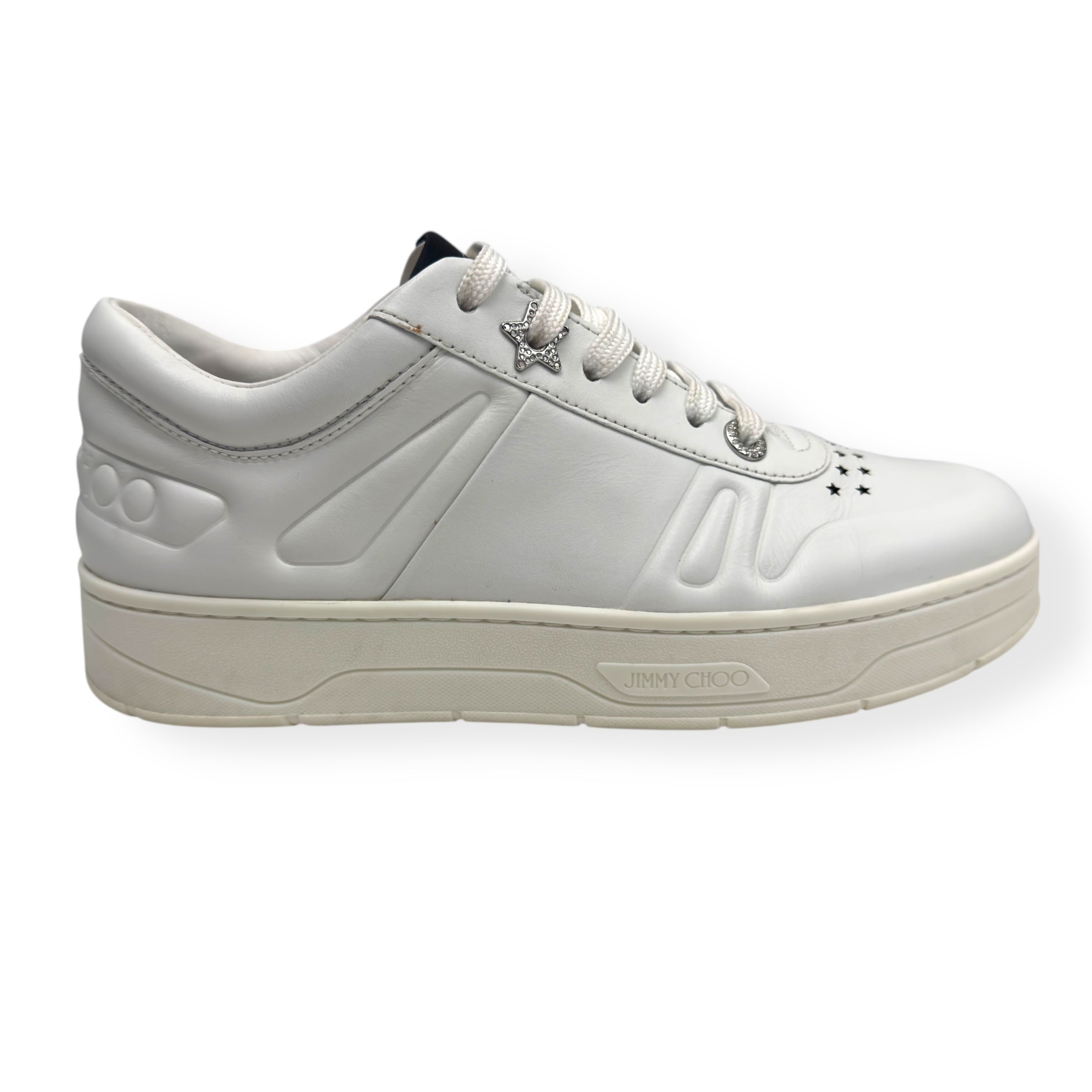JIMMY CHOO HAWAII SNEAKER WHITE 38 / UK5