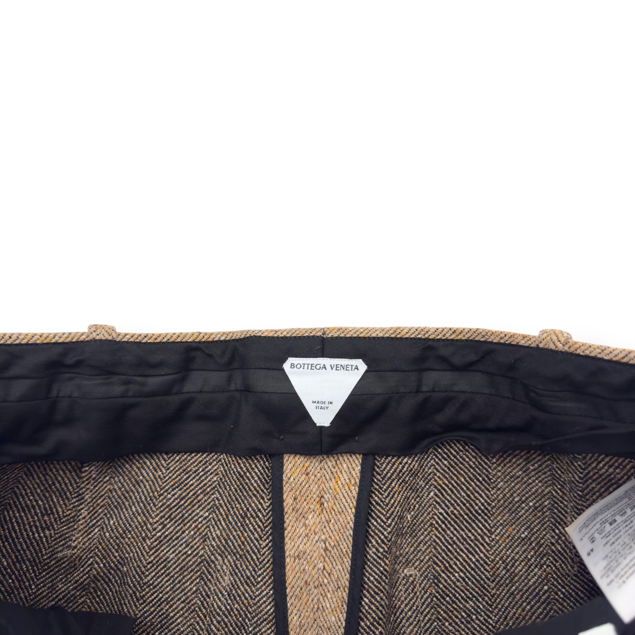 BOTTEGA VENETA WOOL / SILK TROUSERS SAND 48 / M