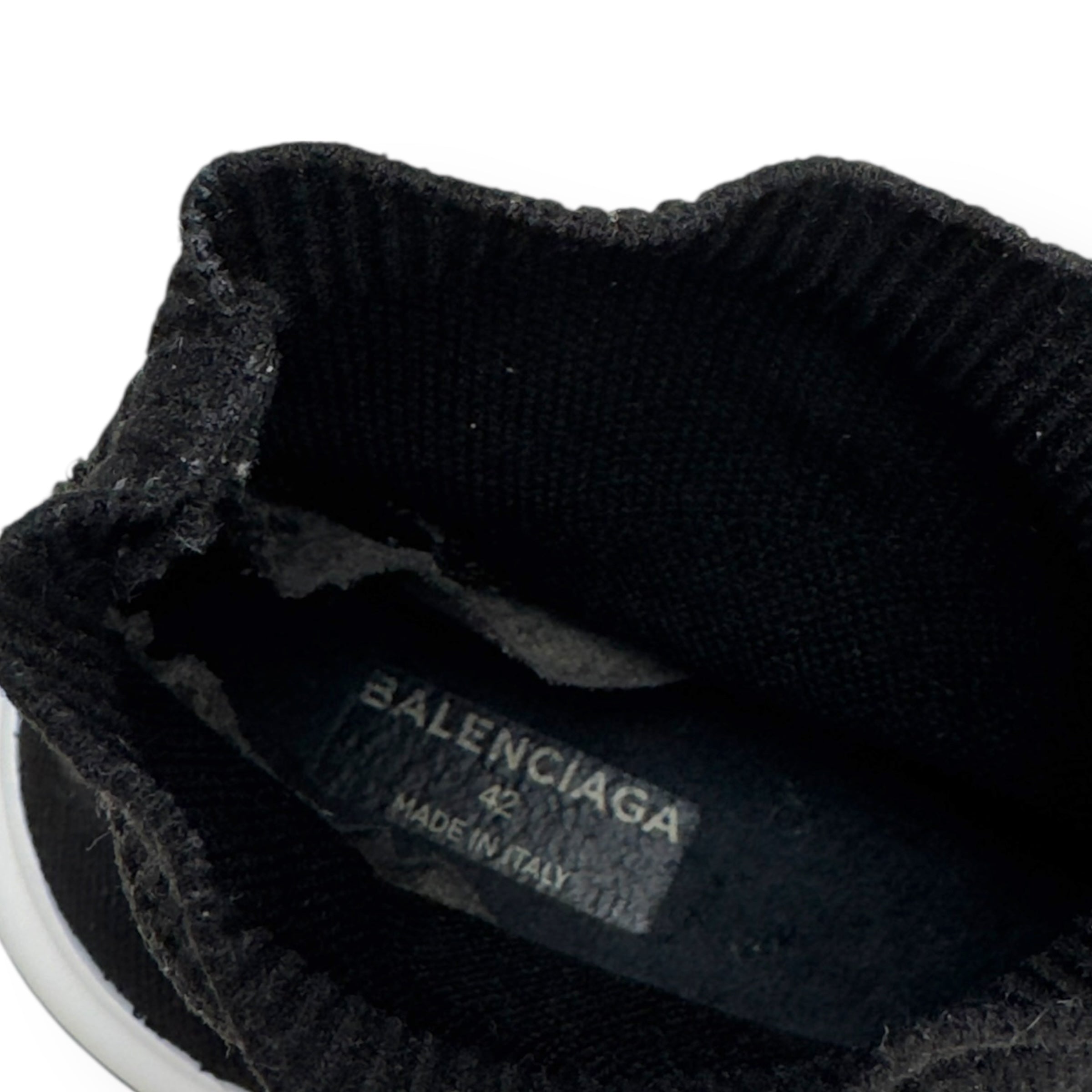 【良品】BALENCIAGA SPEED TRAINER 42 オールブラック ブラック の メンズ Speed 2.0 リサイクルニット スニーカー