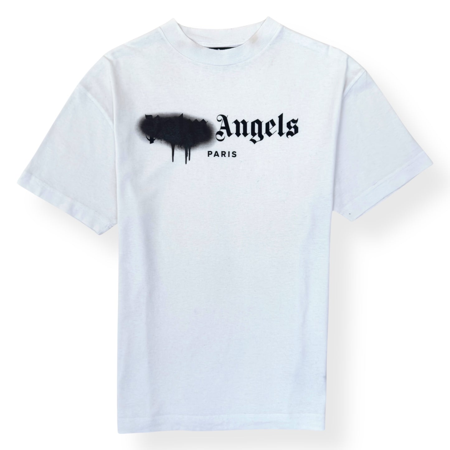 PALM ANGELS SPRAY PAINT T-SHIRT WHITE / BLACK M