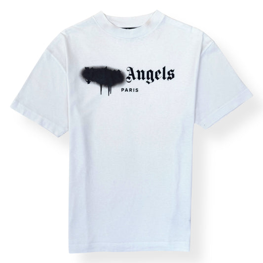 PALM ANGELS SPRAY PAINT T-SHIRT WHITE / BLACK M