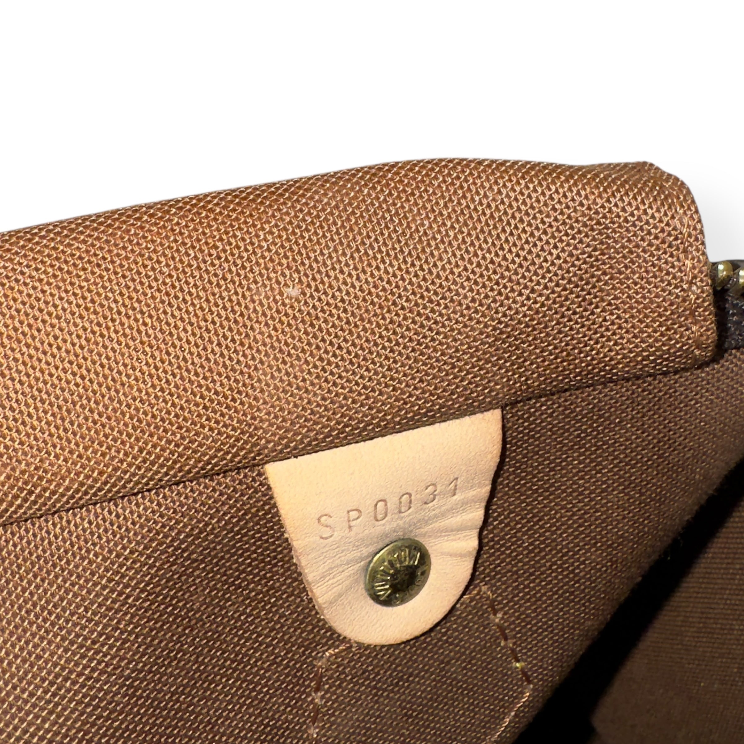 LOUIS VUITTON MONOGRAM SPEEDY 25 BAG BROWN