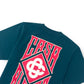 CASABLANCA GOTHIC STACKED LOGO T-SHIRT GREEN L