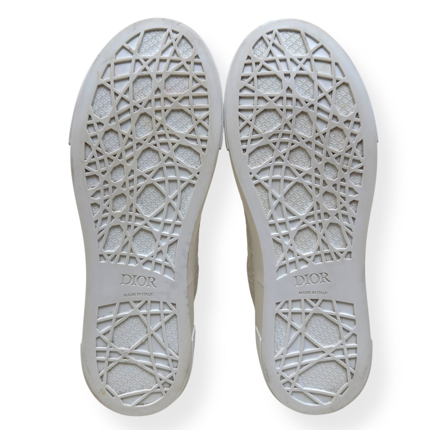 DIOR B33 OBLIQUE LEATHER SPIN SNEAKER WHITE 45 / UK11