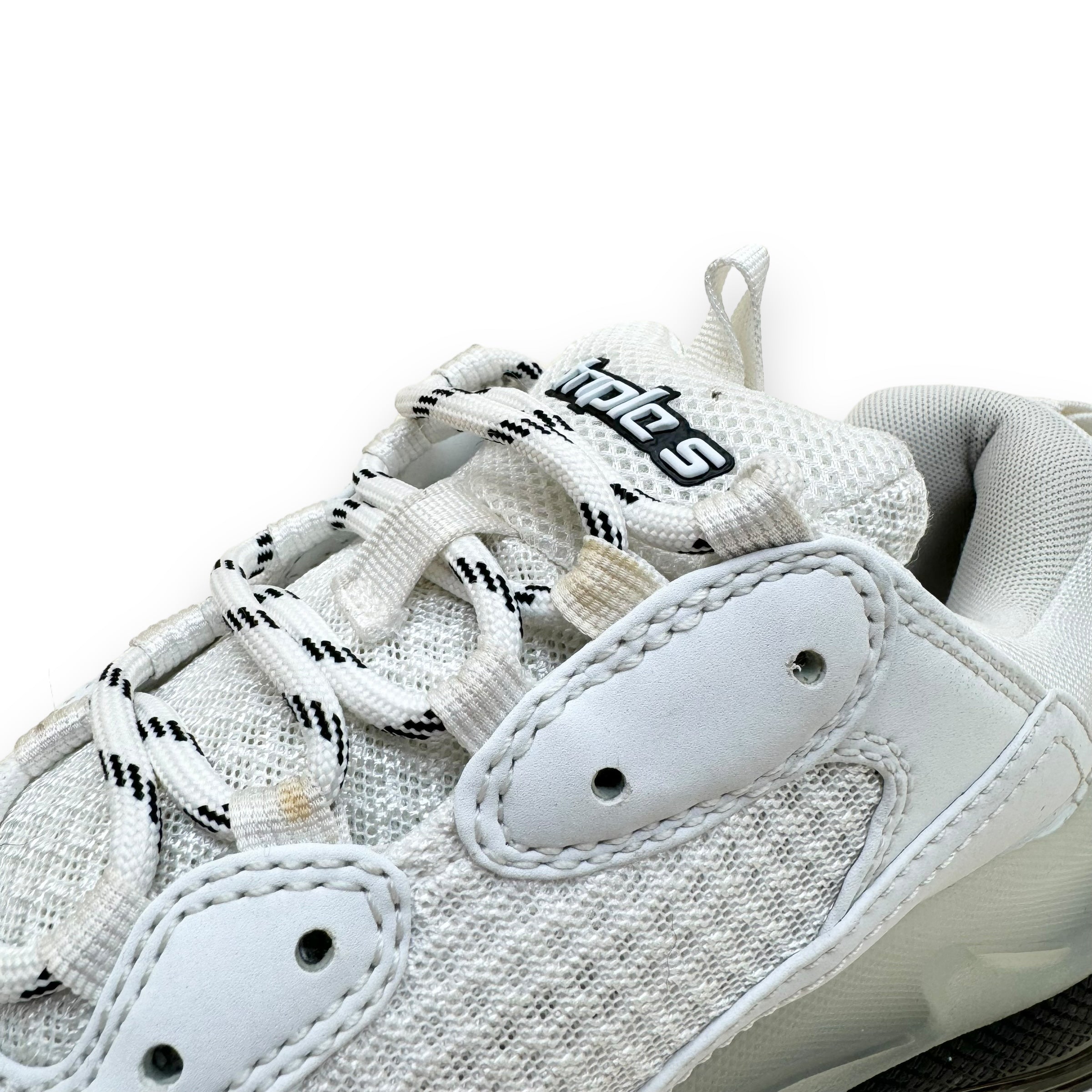 BALENCIAGA TRIPLE S CLEAR SOLE SNEAKER WHITE UK8