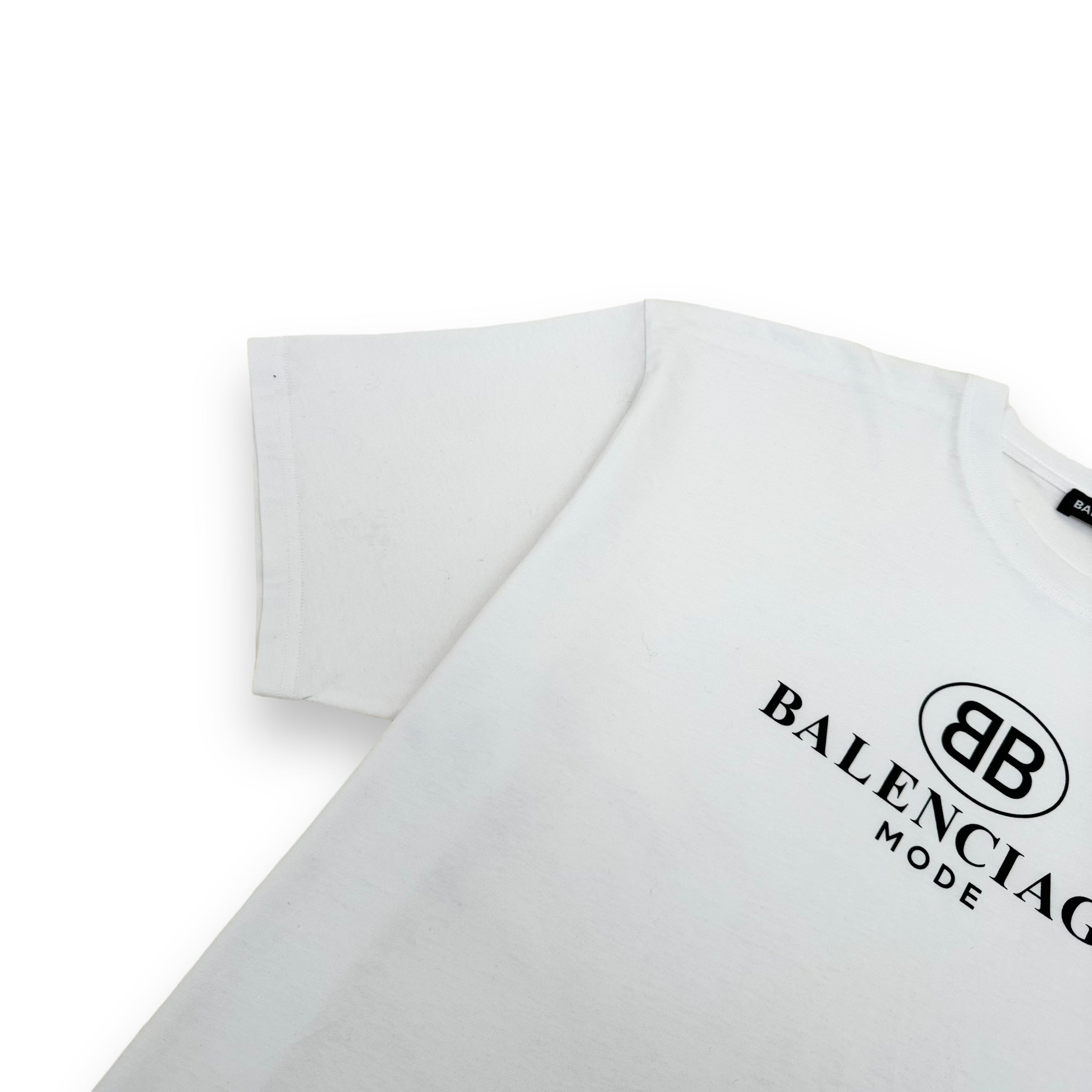 BALENCIAGA BB MODE COTTON T-SHIRT WHITE S
