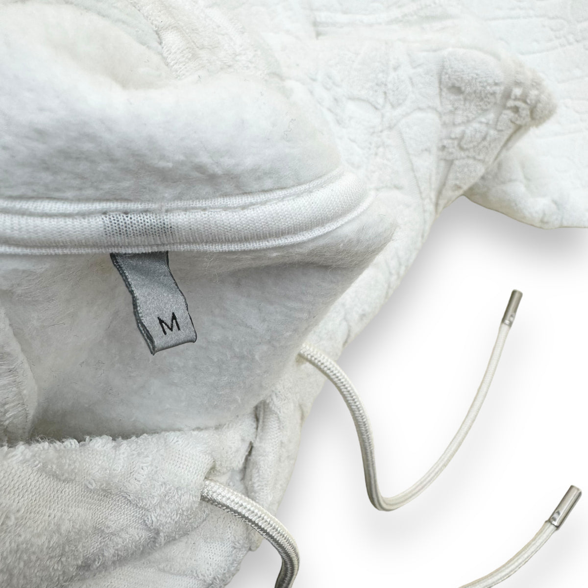 DIOR OBLIQUE RELAXED FIT HOODED SWEATSHIRT WHITE M