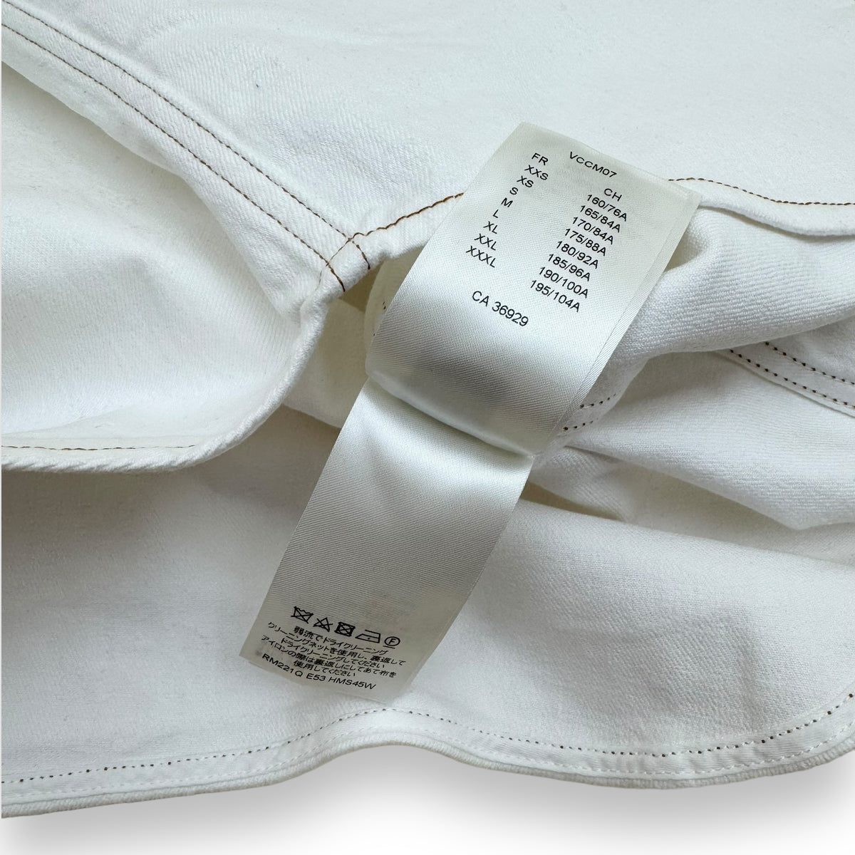LOUIS VUITTON MONOGRAM BASEBALL SHIRT WHITE L