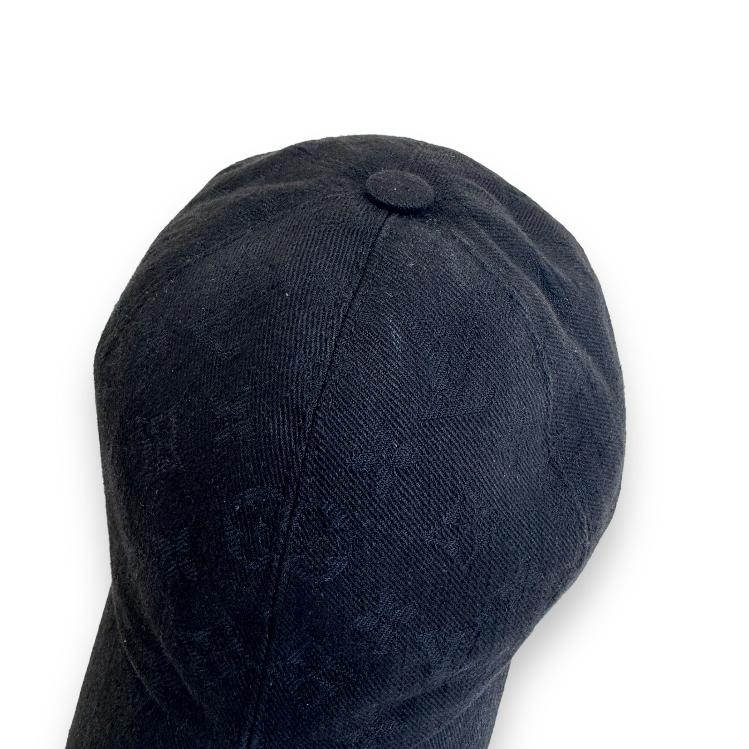LOUIS VUITTON MONOGRAM BASEBALL CAP NOIR BLACK O/S