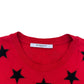 GIVENCHY STAR T-SHIRT RED RED L