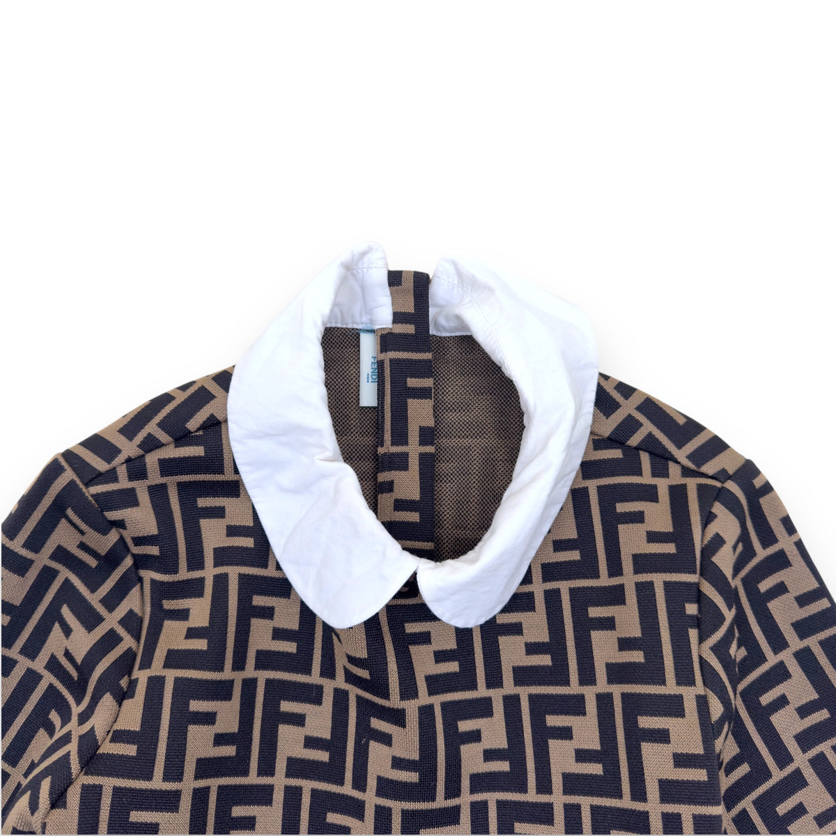 GIRLS FENDI FF DRESS BROWN AGE 8