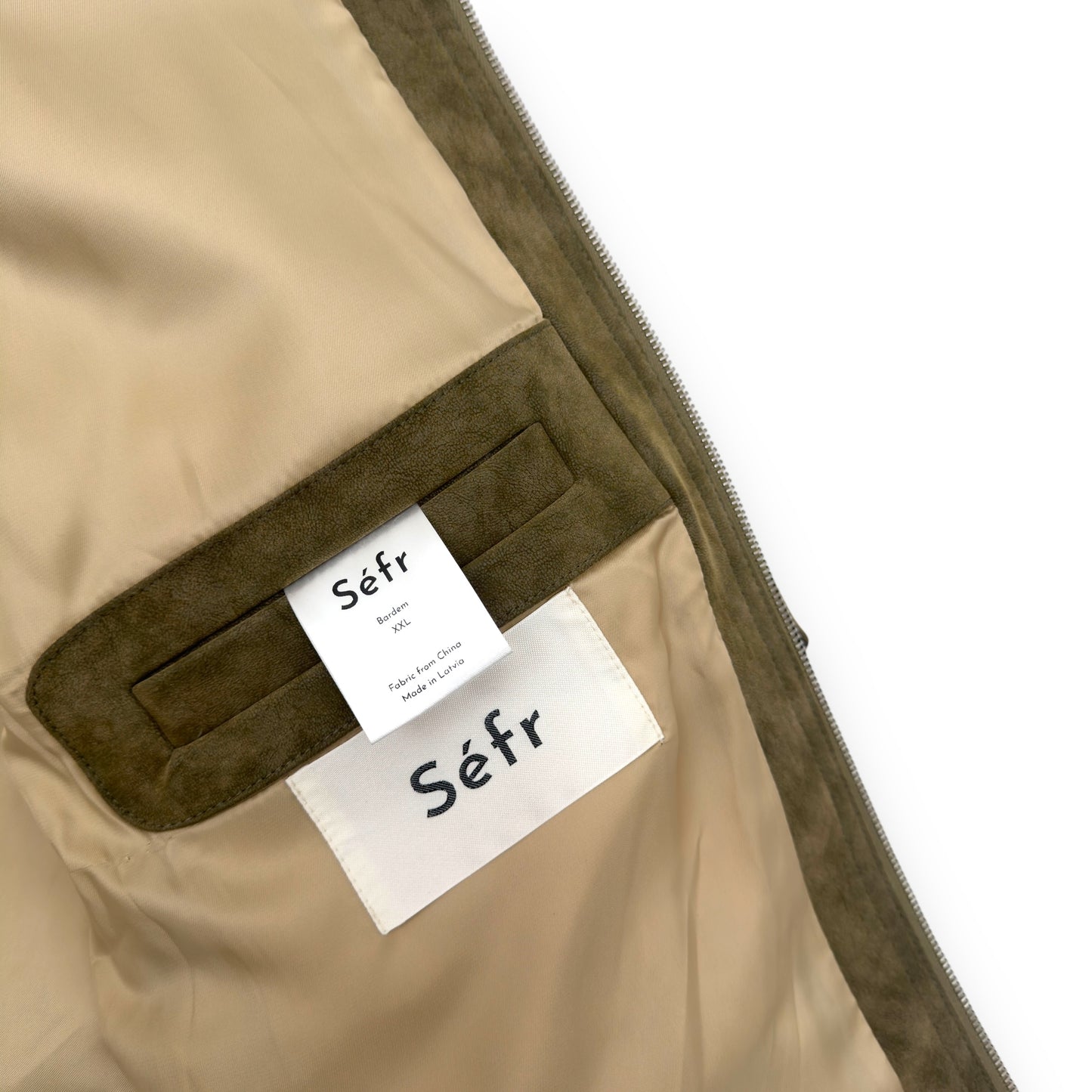 SÉFR BARDEM BRUSHED MOSS JACKET KHAKI XXL