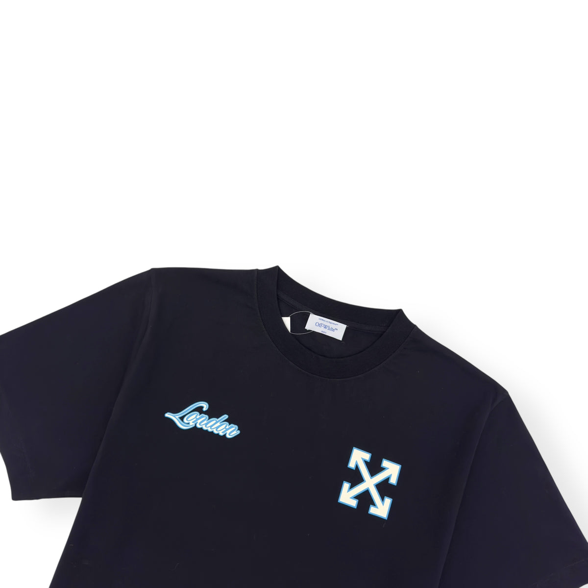 OFF-WHITE LONDON EXCLUSIVE T-SHIRT BLACK / BLUE XL