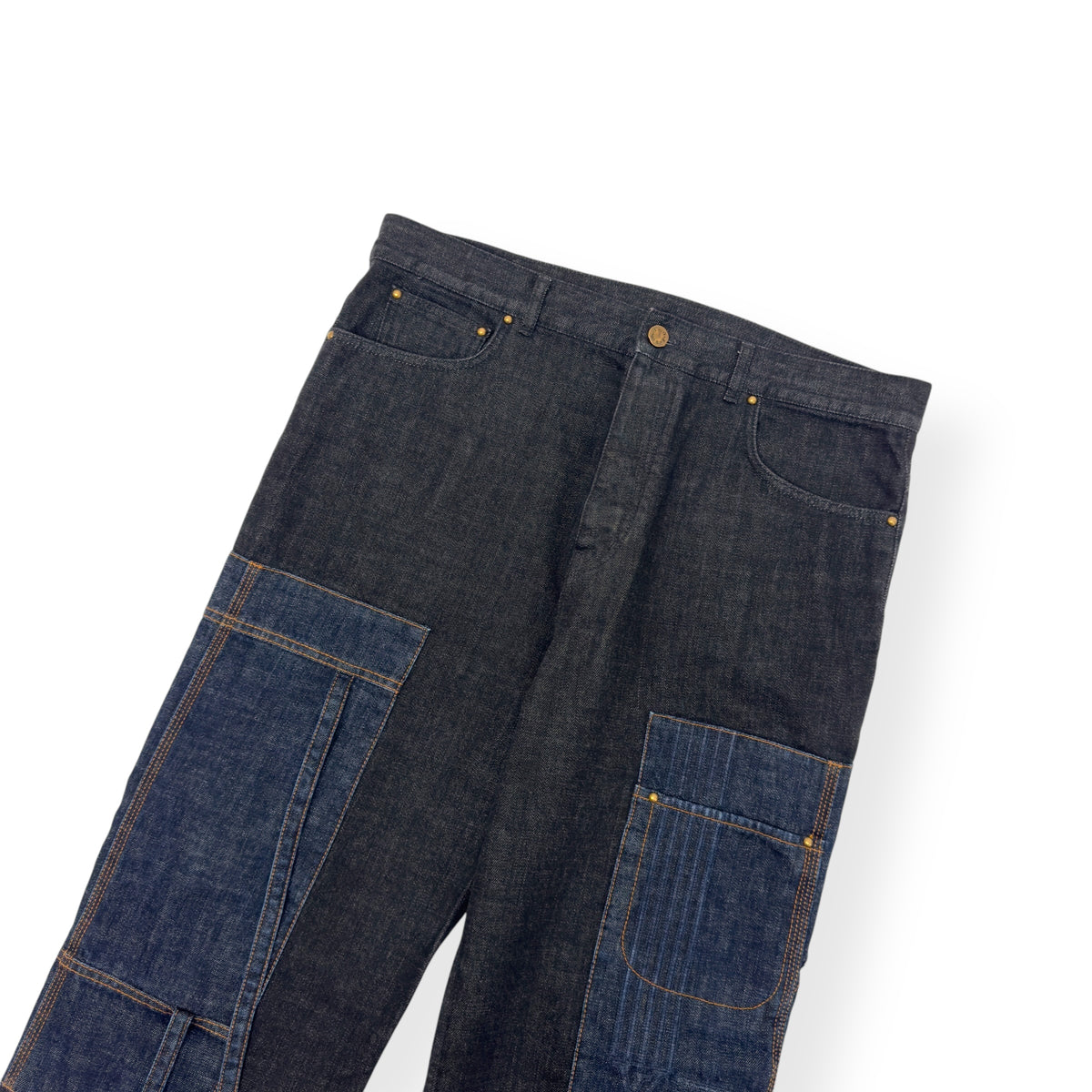 LOUIS VUITTON KARAKORAM BOW TIME DENIM JEANS INDIGO W34”
