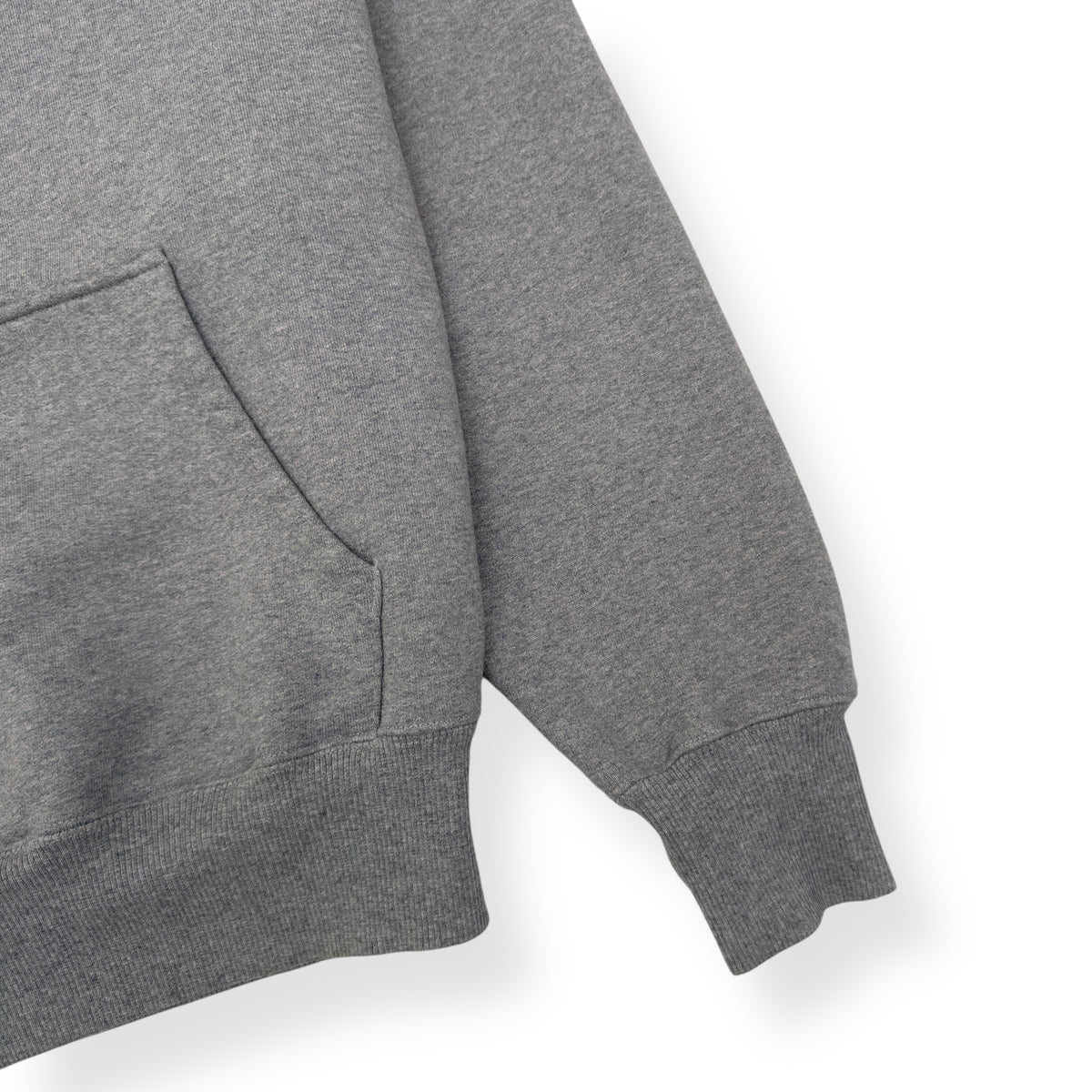 AMI PARIS LOGO HOODIE GREY / RED M
