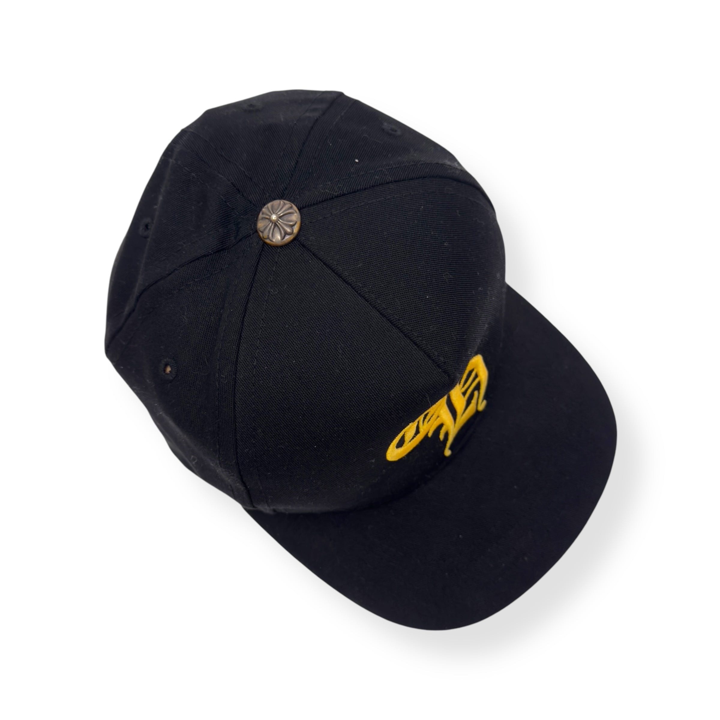 CHROME HEARTS CH BASEBALL CAP BLACK / YELLOW O/S