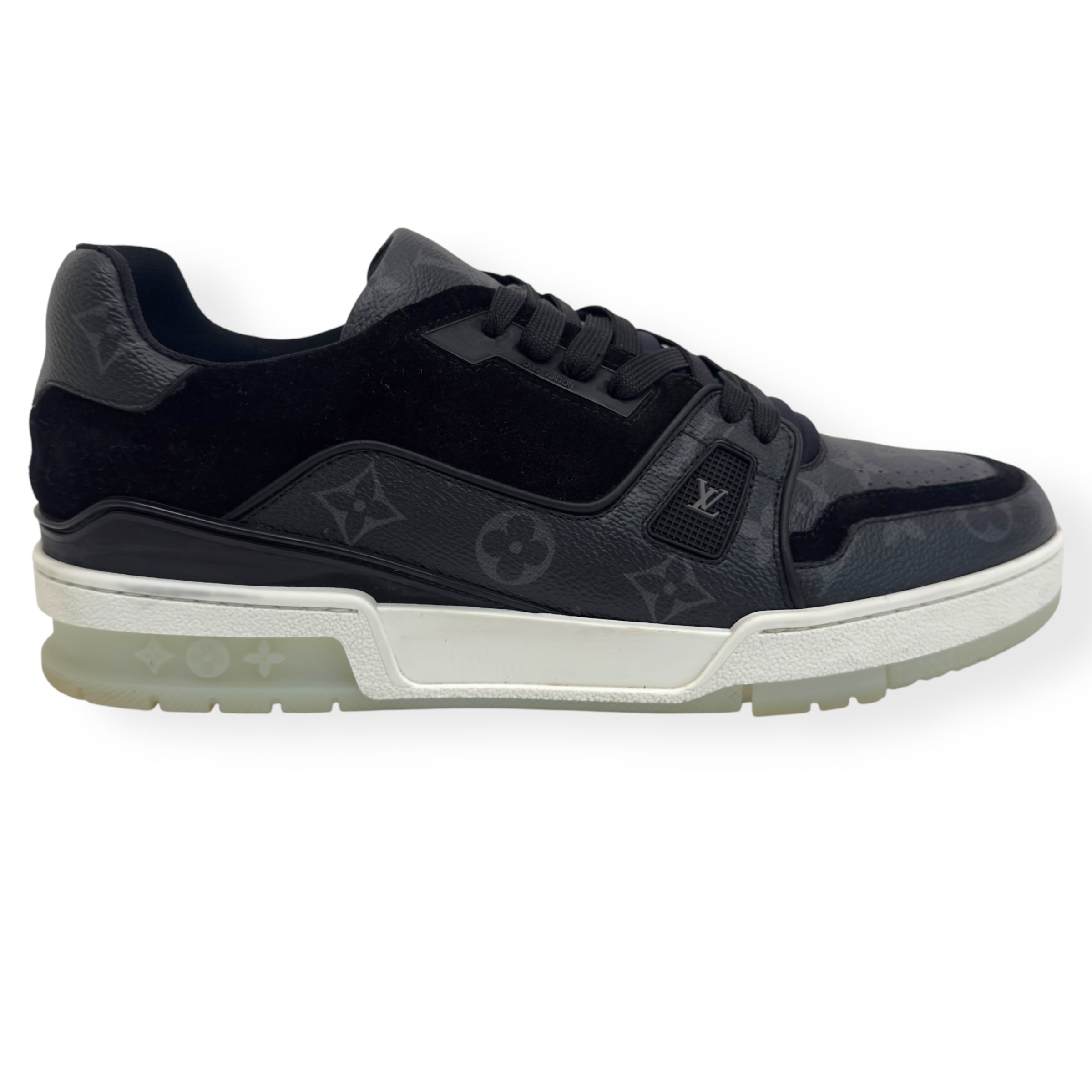 LOUIS VUITTON LV TRAINER BLACK / WHITE UK8