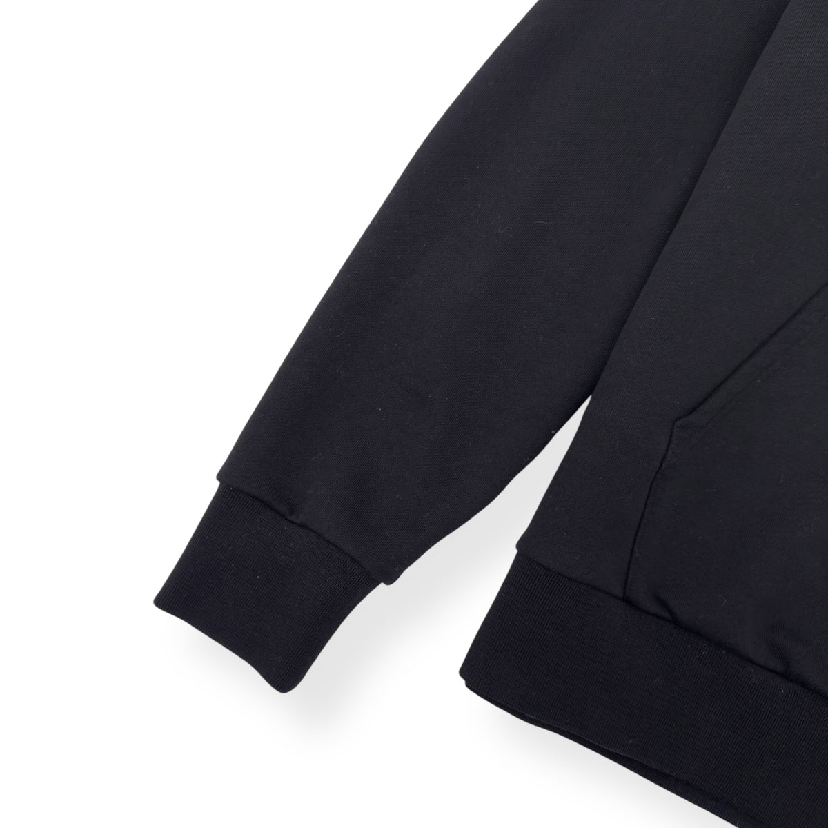 MONCLER LOGO-PRINT HOODIE BLACK M