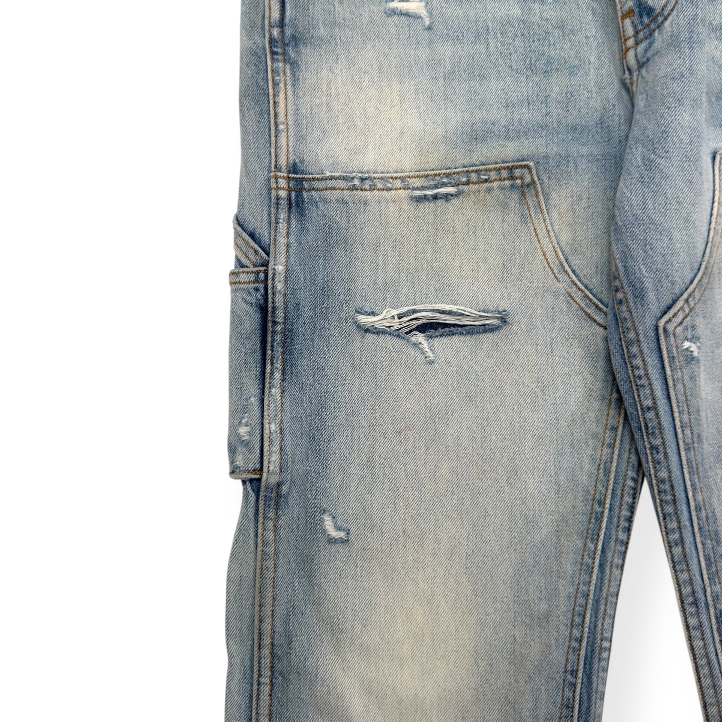 AMIRI CARPENTER STRAIGHT LEG DENIM JEANS BLUE W30”