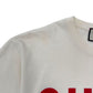GUCCI LAMB PRINT COTTON T-SHIRT CREAM / RED L