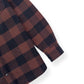 PALM ANGELS OVERSIZED CLASSIC LOGO CHECK OVER SHIRT BLACK / BROWN S