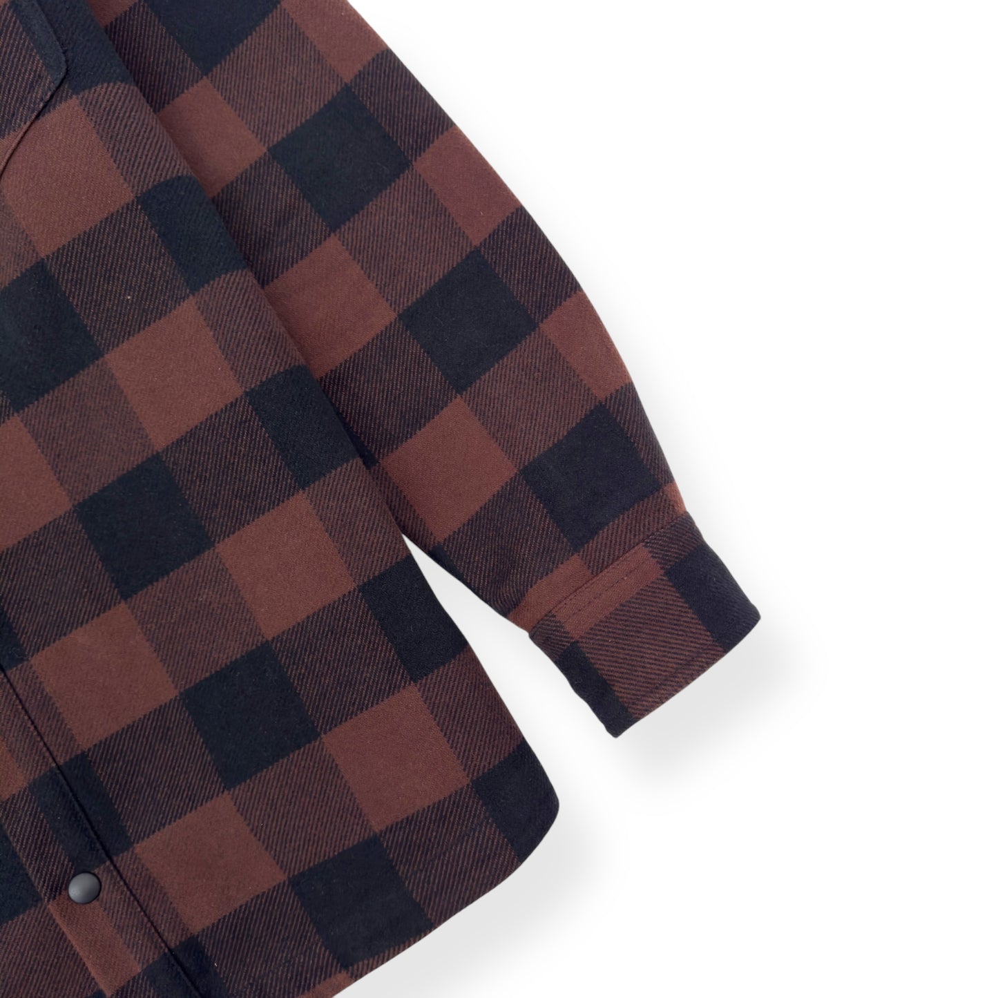 PALM ANGELS OVERSIZED CLASSIC LOGO CHECK OVER SHIRT BLACK / BROWN S