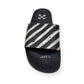 OFF-WHITE SPRAY STRIPES SLIDES BLACK / WHITE UK10