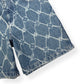 LOUIS VUITTON MONOGRAM PRINTED DENIM SHORTS INDIGO BLUE W34” / L