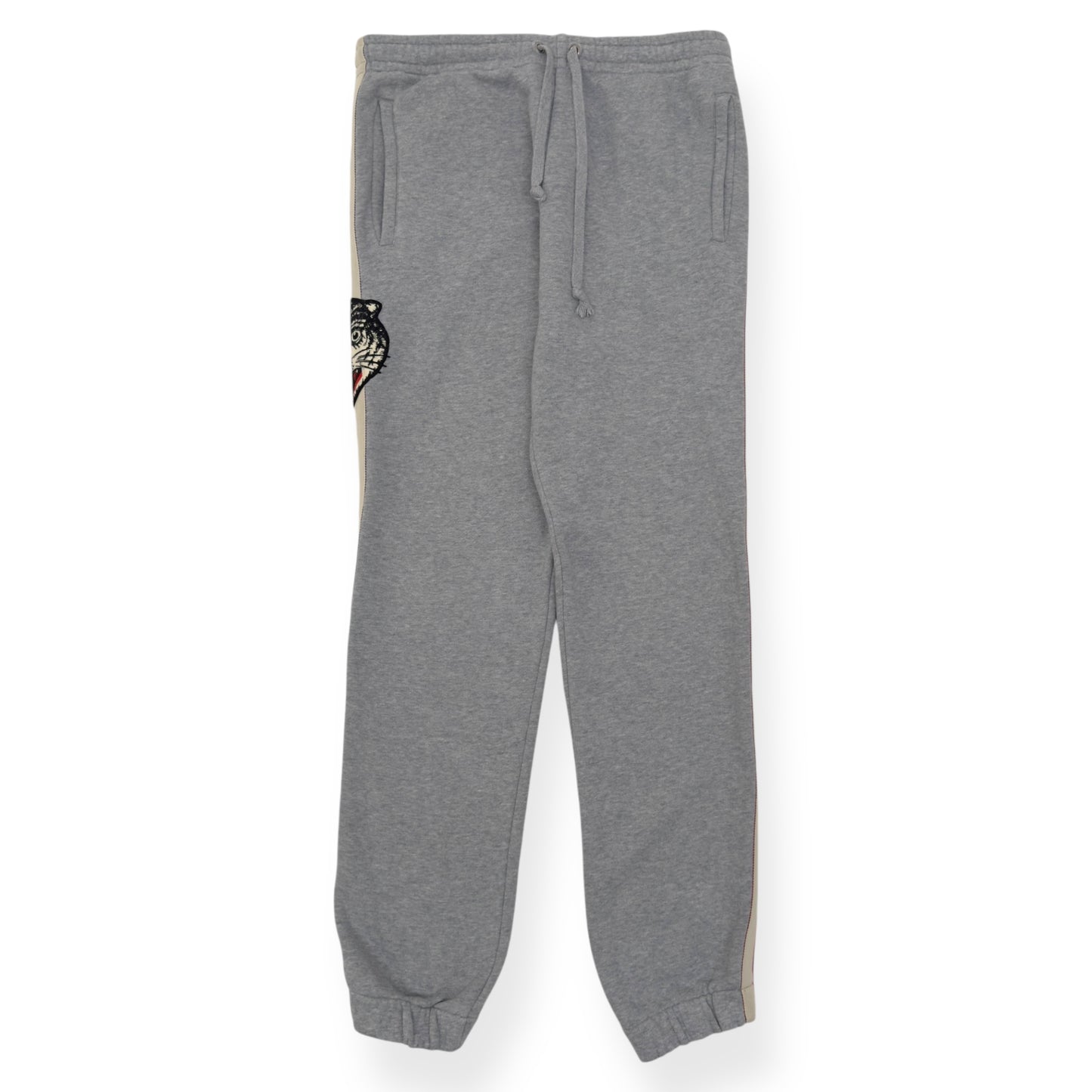 GUCCI COTTON SWEATPANTS GREY / RED M