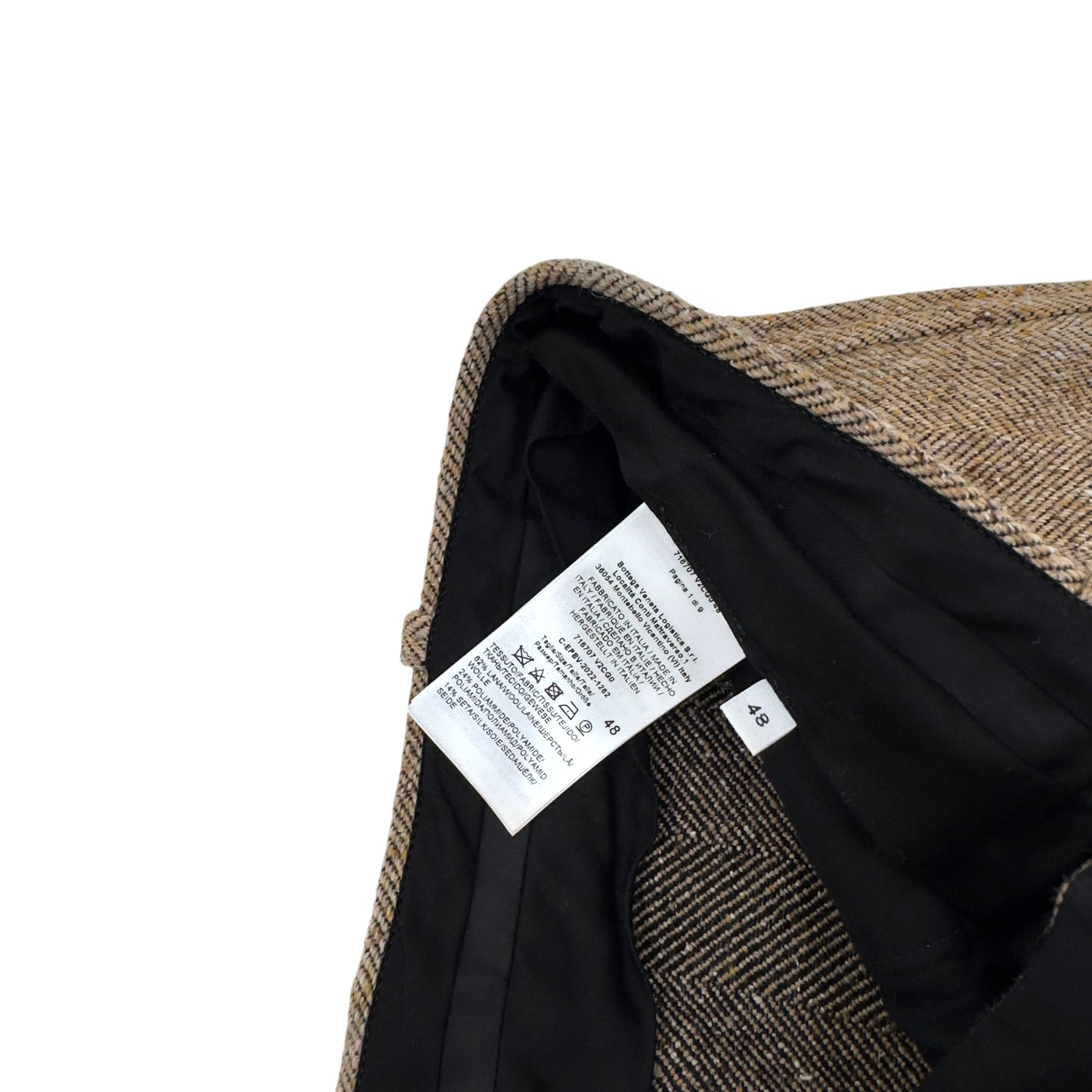 BOTTEGA VENETA WOOL / SILK TROUSERS SAND 48 / M