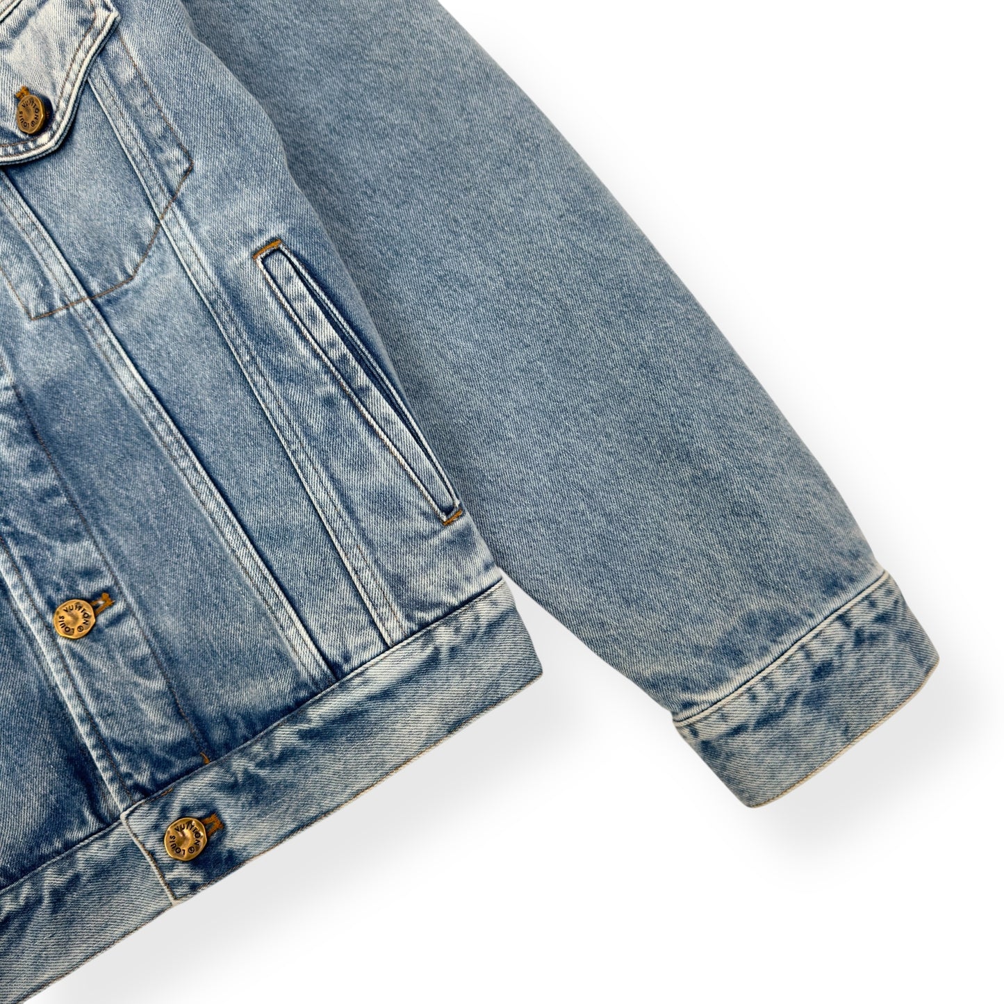LOUIS VUITTON DENIM JACKET LUXURY BLUE 50 / M