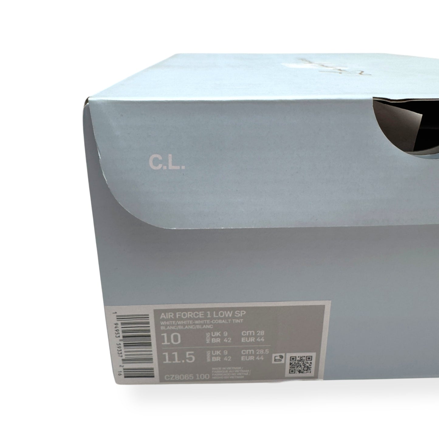 NOCTA X NIKE AIR FORCE 1 ‘CERTIFIED LOVER BOY’ SNEAKER WHITE UK9