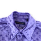 LOUIS VUITTON LV MONOGRAM VELVET SHIRT PURPLE L