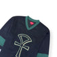SUPREME ANKH HOCKEY LONG-SLEEVE JERSEY BLACK / GREEN XL