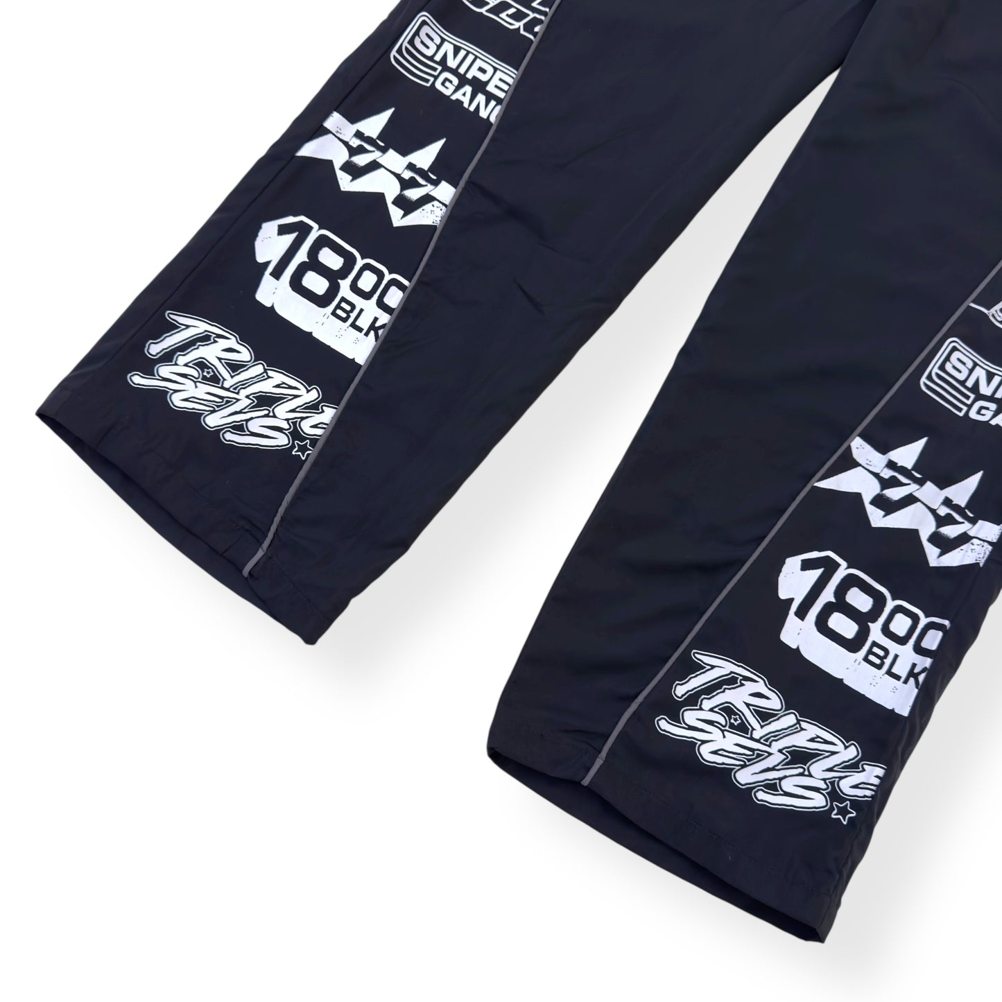 SNIPER GANG SG X 777 TRACK PANTS BLACK / WHITE L