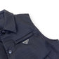 PRADA RE-NYLON PLAQUE-LOGO PADDED GILET BLACK M