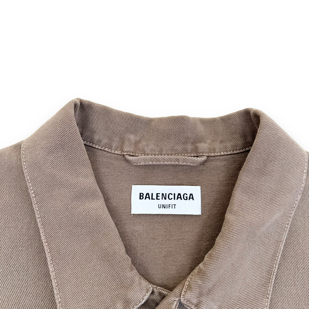 BALENCIAGA YEAR OF THE TIGER OVERSIZED DENIM JACKET OLIVE / KHAKI S