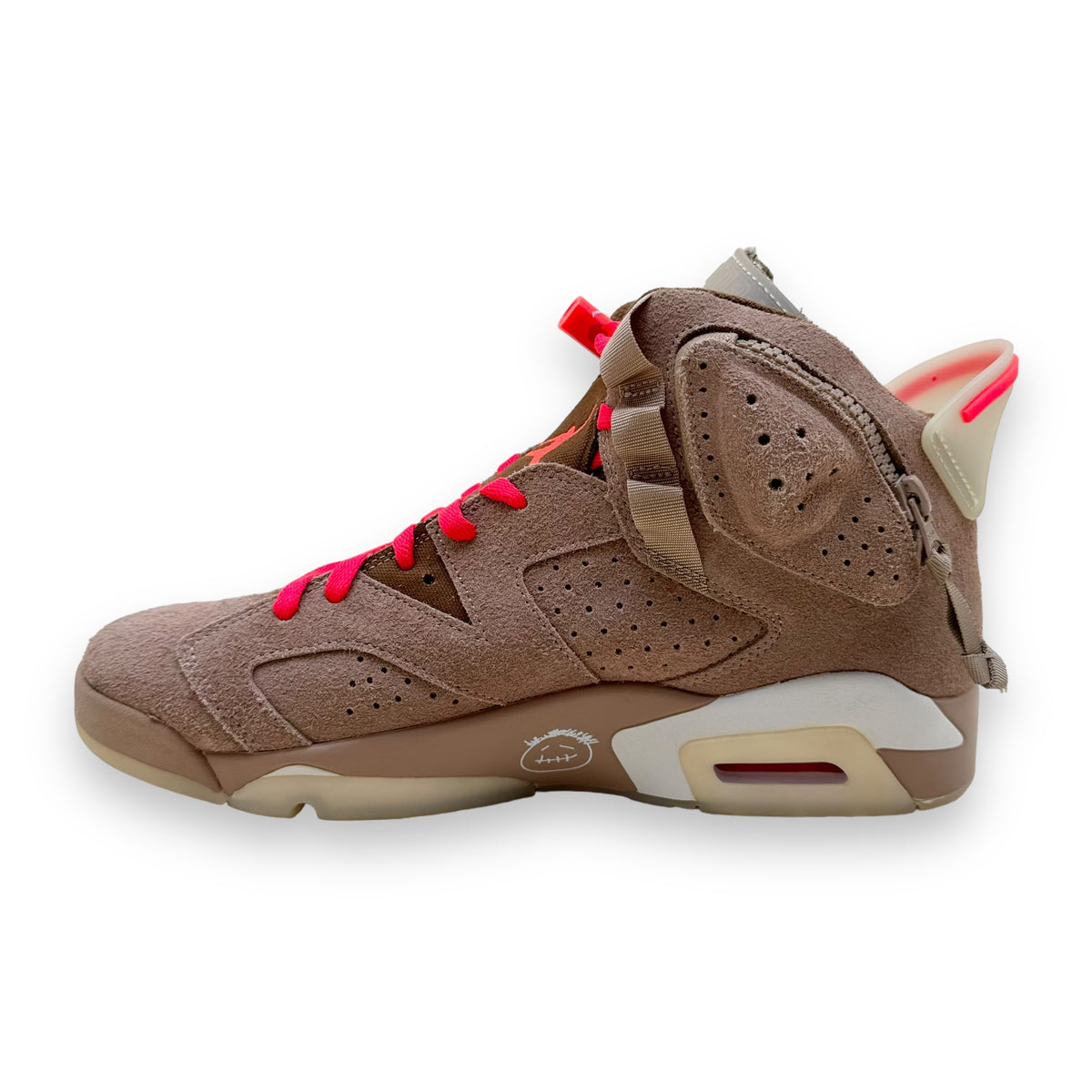 TRAVIS SCOTT X NIKE JORDAN 6 RETRO MID SNEAKER BRITISH KHAKI UK8.5