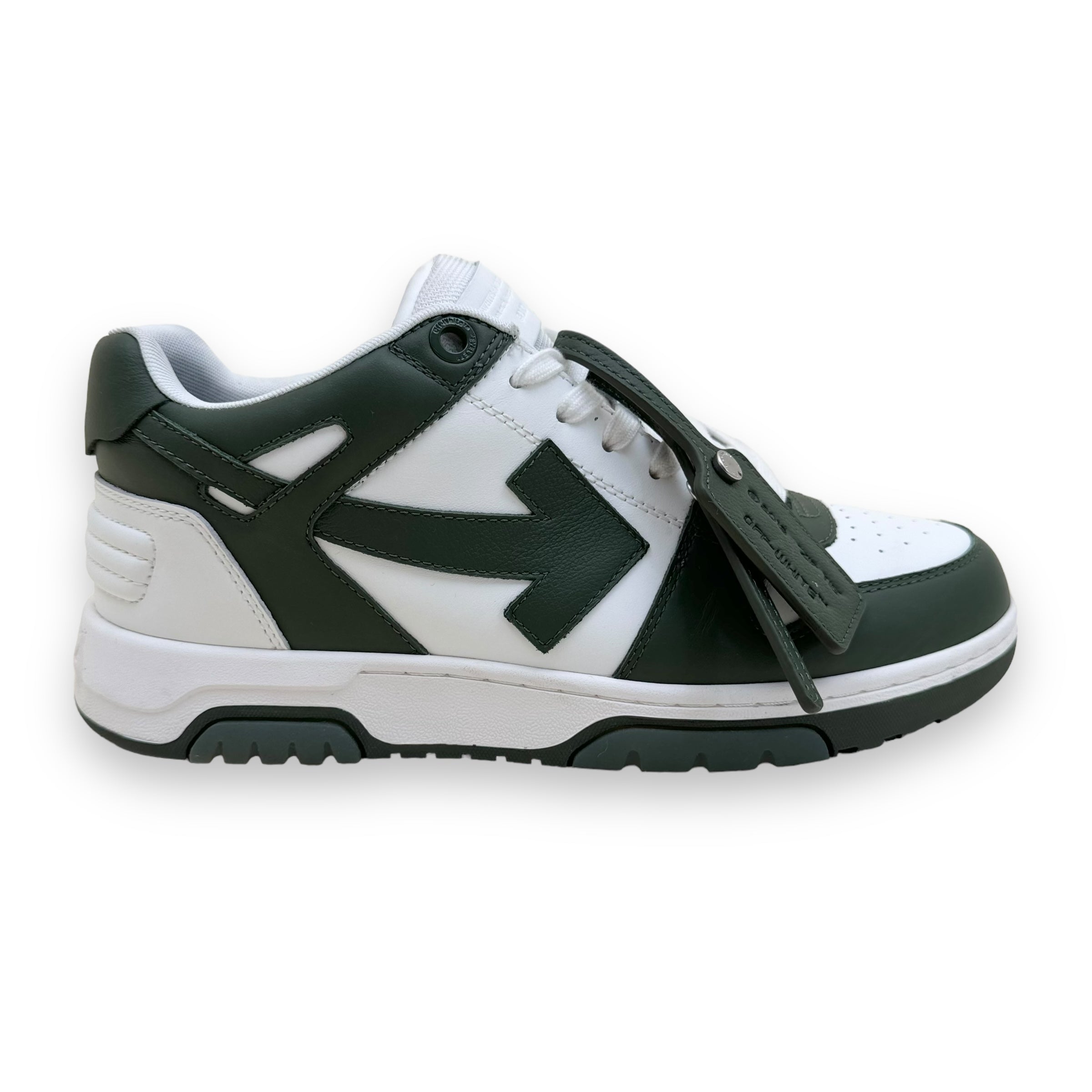 OFF-WHITE OUT OF OFFICE SNEAKER GREEN / WHITE UK9