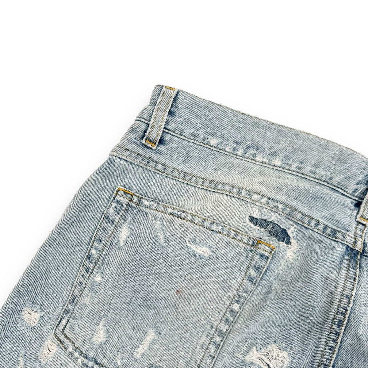 DOLCE & GABBANA DISTRESSED DENIM JEANS BLUE XL