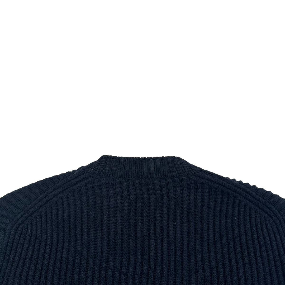 THOM SWEENEY MERINO WOOL RIBBED CREWNECK SWEATER NAVY M