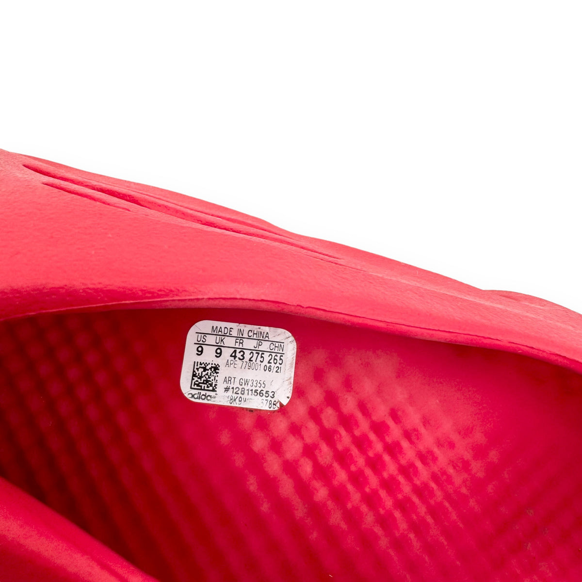 ADIDAS YEEZY FOAM RUNNER VERMILLION RED UK9