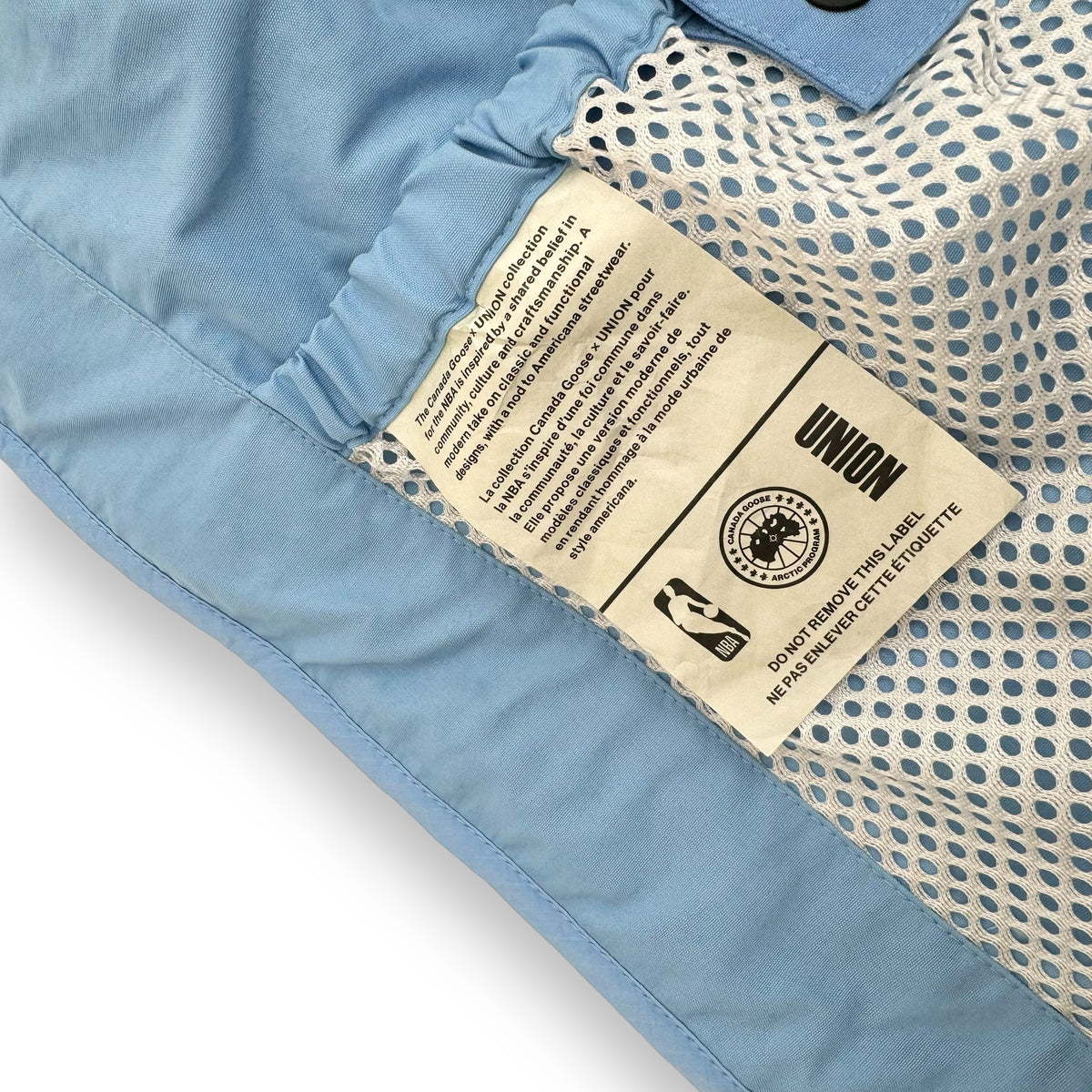 CANADA GOOSE & NBA X UNION BREDA LINER JACKET BABY BLUE M