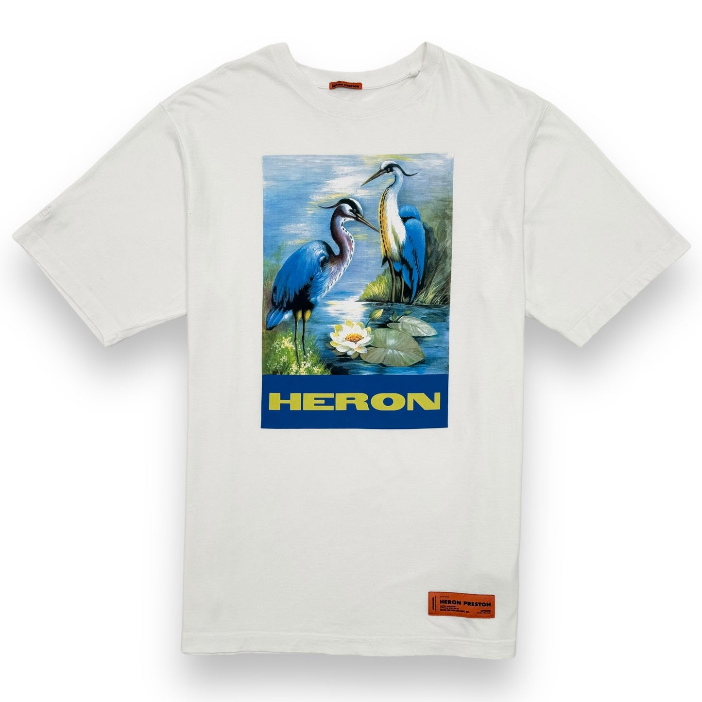 HERON PRESTON HERON T-SHIRT WHITE / BLUE M