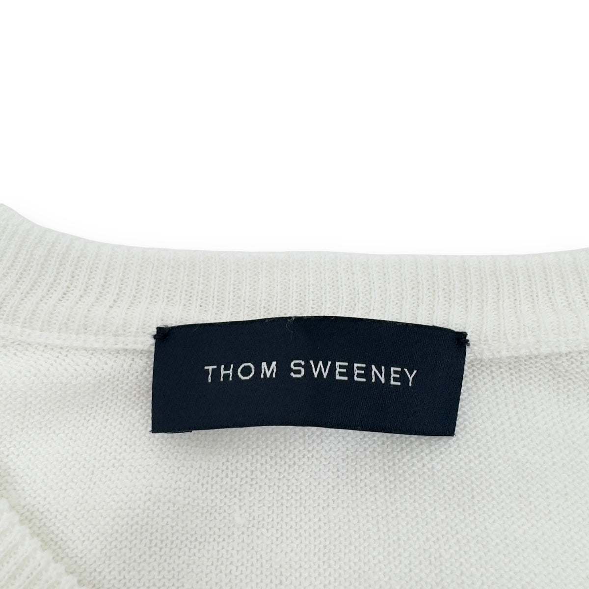 THOM SWEENEY LINEN / COTTON BLEND T-SHIRT WHITE M