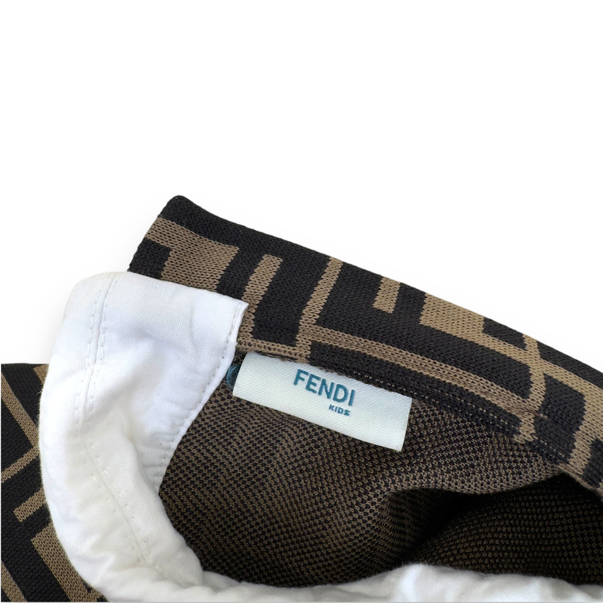 GIRLS FENDI FF DRESS BROWN AGE 8