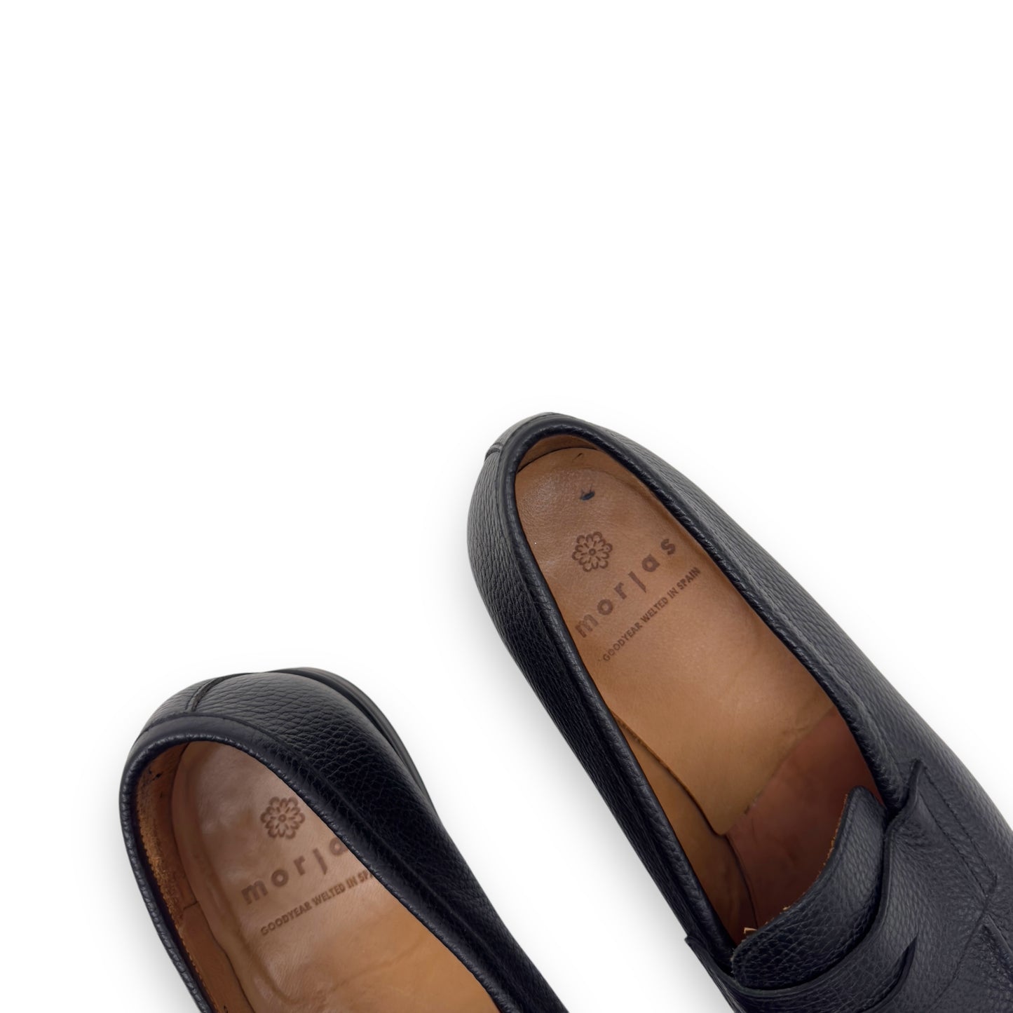 MORJAS LEATHER ‘THE PENNY LOAFER’ BLACK UK10