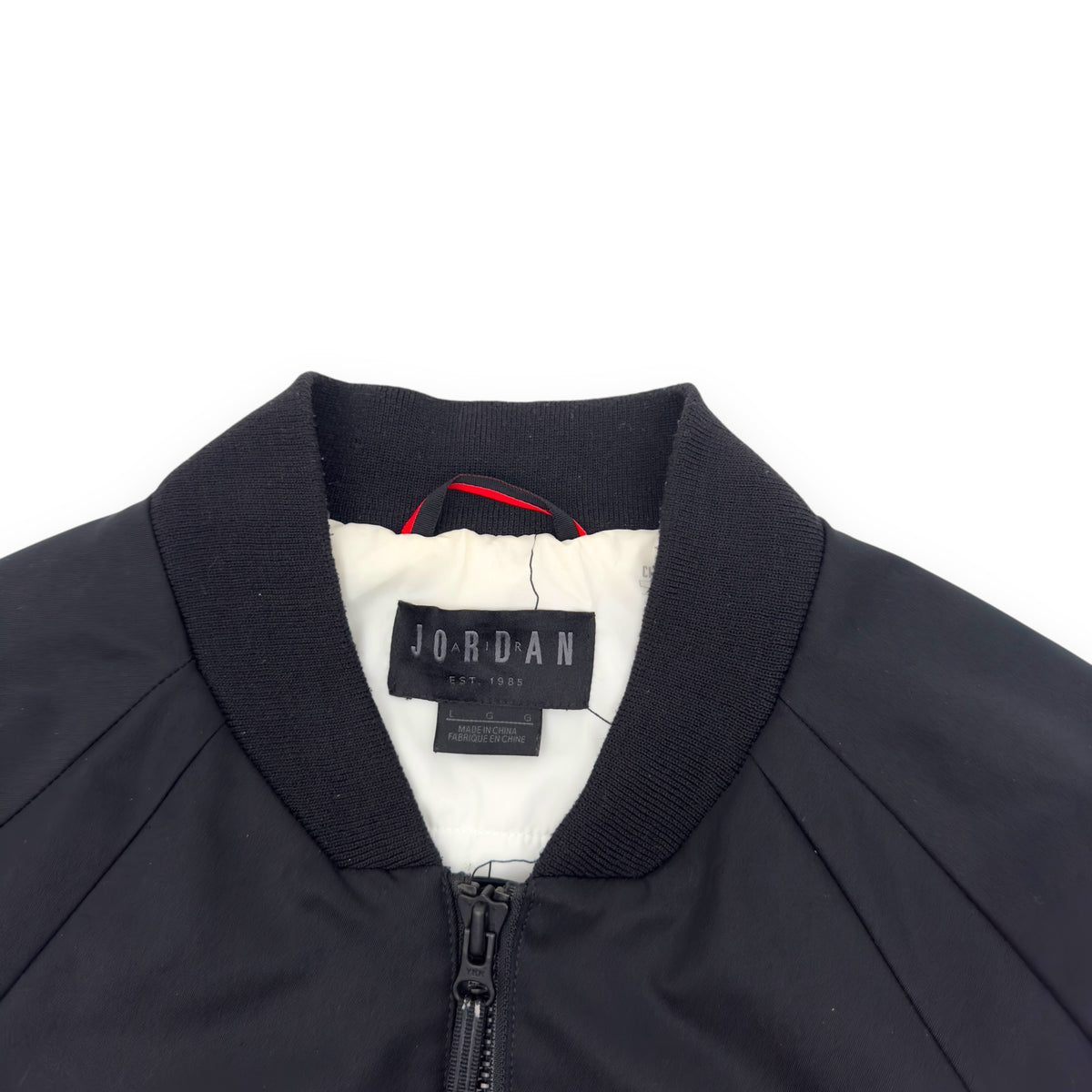 NIKE JORDAN CITY OF FLIGHT MA-1 BOMBER JACKET BLACK / WHITE L