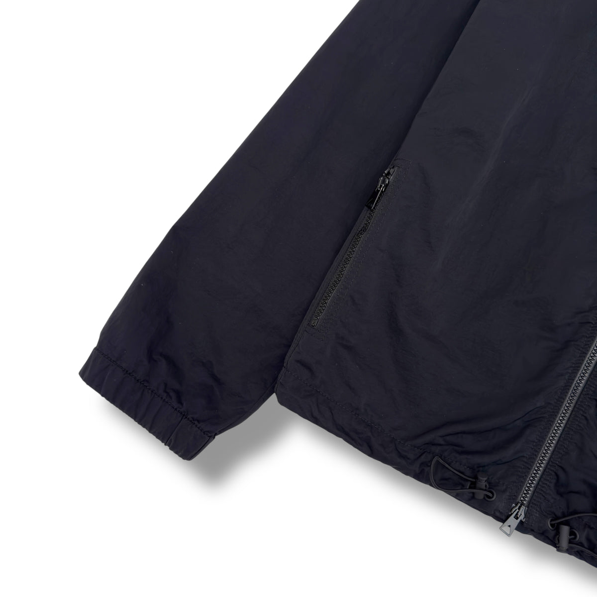BOTTEGA VENETA NYLON ZIP-UP JACKET BLACK XL